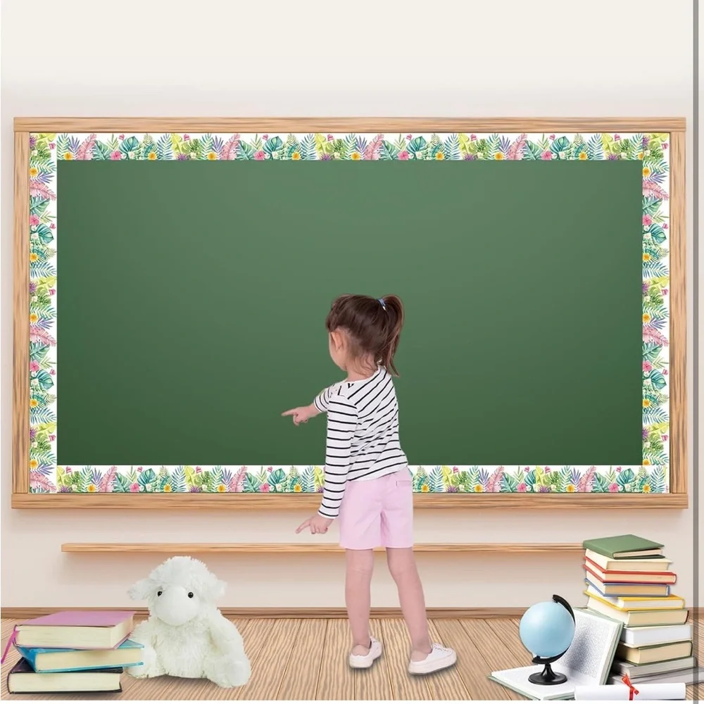 Bulletin Board Borders for Classroom, Tropical Bulletin Board Decorations, 49 Ft